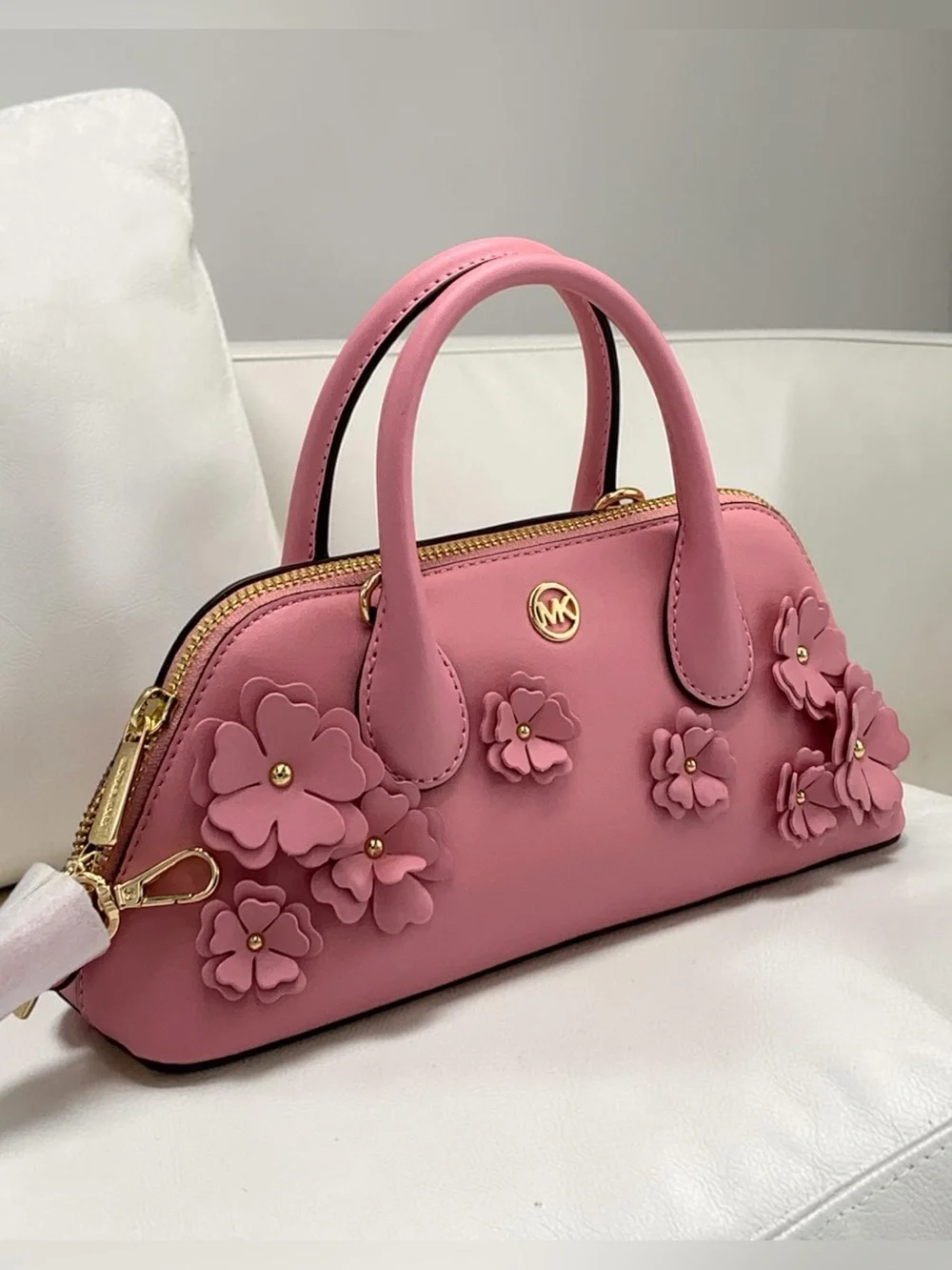 Michael Kors Petra small Cornation Floral Applique Dome Satchel